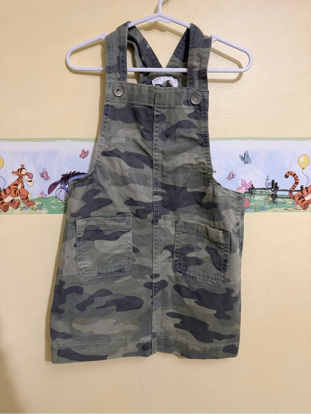The children’s place size 4T camo overall dress Dressall